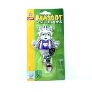 NCAA Kansas State Mascot Wall Hook Wildcats Official Bath Bedroom New